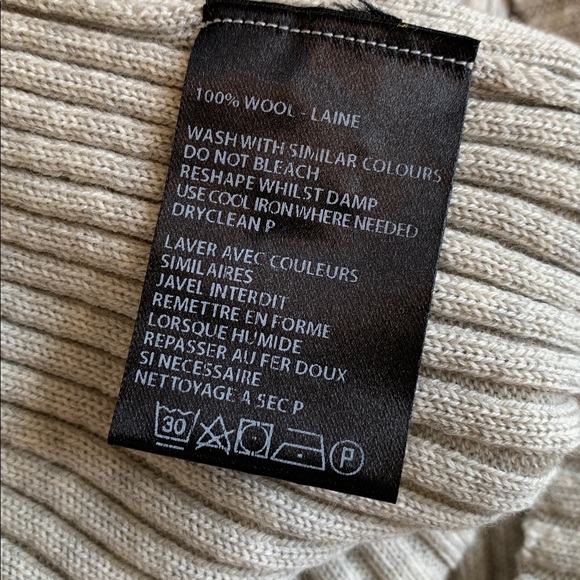 MINT Ann Demeulemeester Oversized Wool Turtleneck Light Gray S - Picture 4 of 4